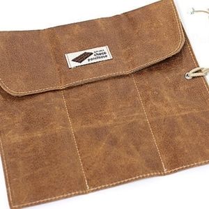Pleple Choco Pencilcase. Brown tan accentsThis trendy and stylish Pleple Choco